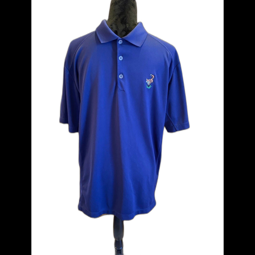 Nike Shirt  Polo Men’s Polo Size Large Blue ‎ Dri Fit Golf Tour Performance